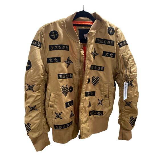 Men's American Stitch Brown Bomber Jacket - Size Medium (EUC) - Picture 9 of 11